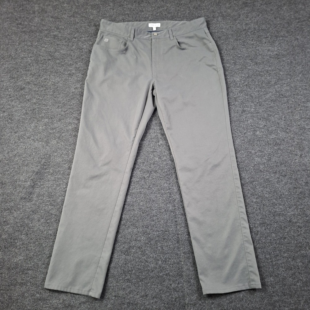 Peter Millar Pants Mens 35x30 Crown Performance Iron Gray EB66 Golf Lightweight